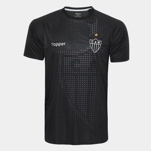 CAMISA TOPPER Clube ATLÉTICO MINEIRO 2018 GALO AQUECIMENTO PRETA MENS XL